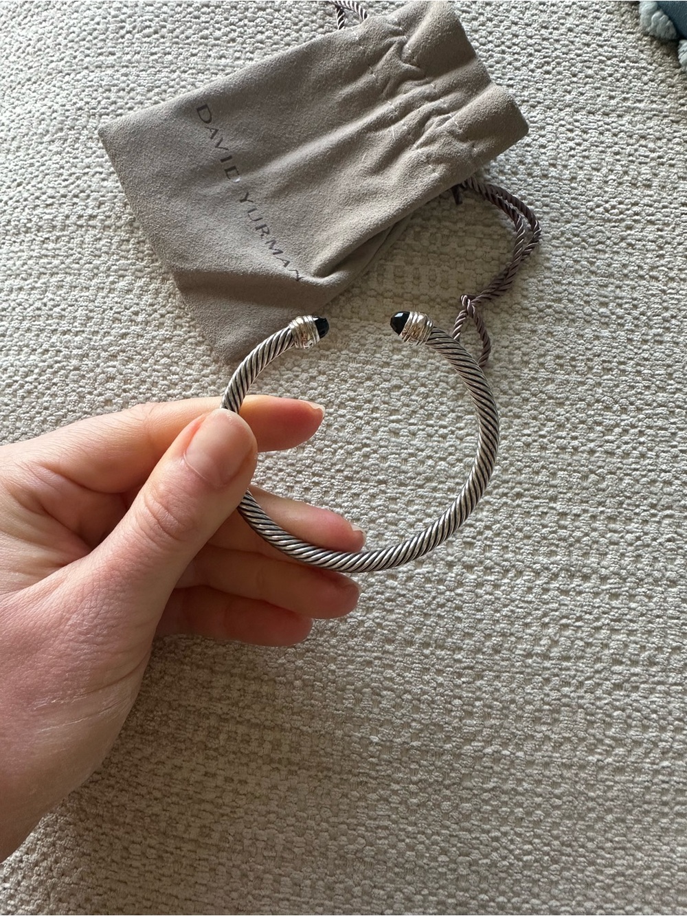 David yurman 4mm classic cable bracelet onyx - Picture 5 of 5